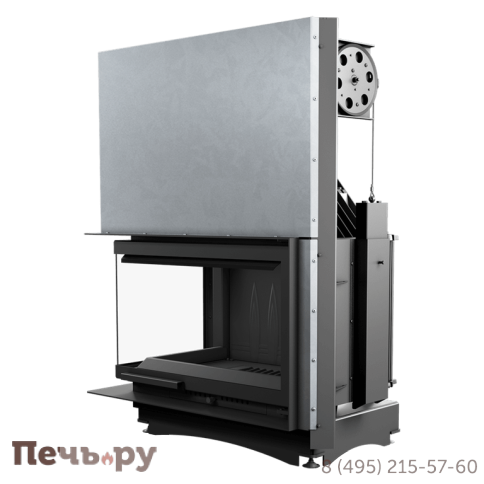 Каминная топка Kratki Oliwia/L/BS/G (угловое стекло слева, гильотина) фото 7