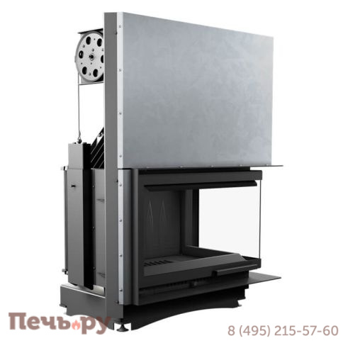 Каминная топка Kratki Oliwia/P/BS/G (угловое стекло справа,гильотина) фото 4