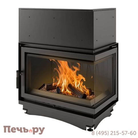 Каминная топка Kratki Oliwia/P/BS (угловое стекло справа) фото