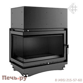 Каминная топка Kratki Oliwia/PW/BL/17/BS/W (угловое стекло слева, змеевик) фото 3