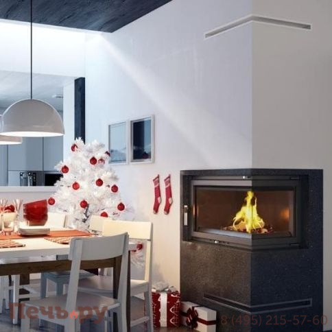 Каминная топка Kratki Oliwia/PW/BP/17/W (стекло справа, змеевик) фото 3