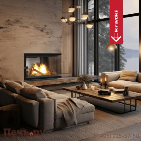 Каминная топка Kratki Pro Floki/M/P с доводчиком фото 4