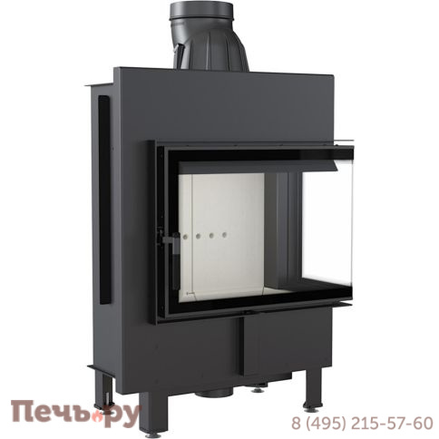 Каминная топка Kratki Pro Lucy/12/P/BS, стекло справа фото 4