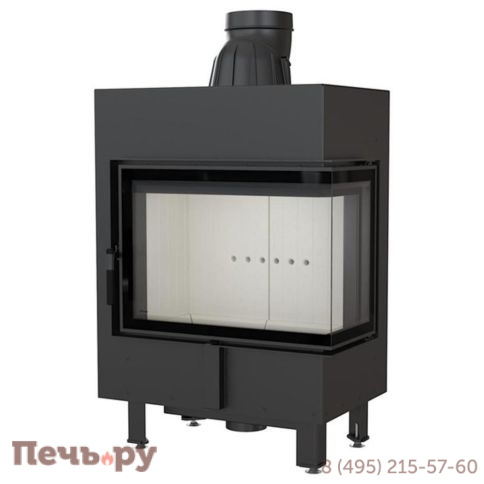 Каминная топка Kratki Pro Lucy/12/P/BS, стекло справа фото 5