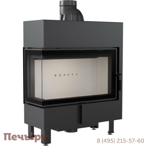 Каминная топка Kratki Pro Lucy/14/Slim/L/BS, Г-образное стекло слева фото 7
