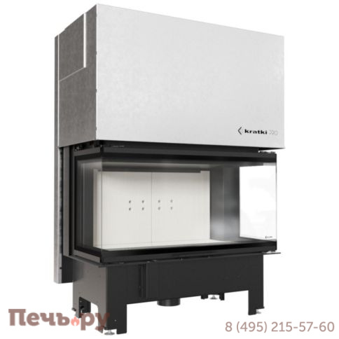 Каминная топка Kratki Pro NBC 15, П-образное стекло (гильотина) фото 7