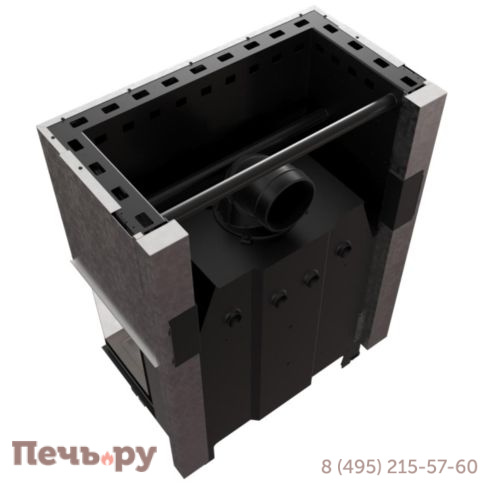 Каминная топка Kratki Pro NBC 15, П-образное стекло (гильотина) фото 8