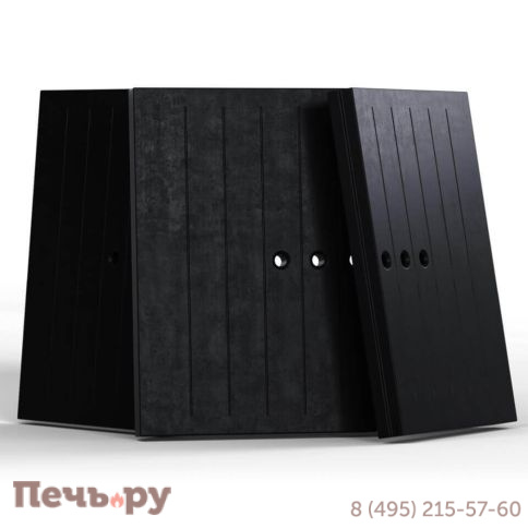Каминная топка Kratki Pro NBU, П-образное стекло, гильотина фото 3