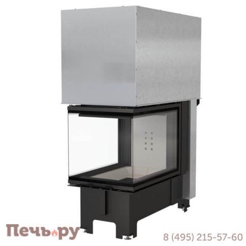 Каминная топка Kratki Pro NBU, П-образное стекло, гильотина фото 6