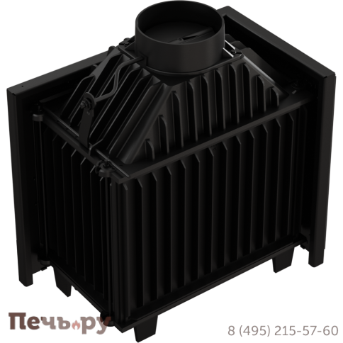 Каминная топка Kratki Simple M/S/BS (угловое стекло) фото 8