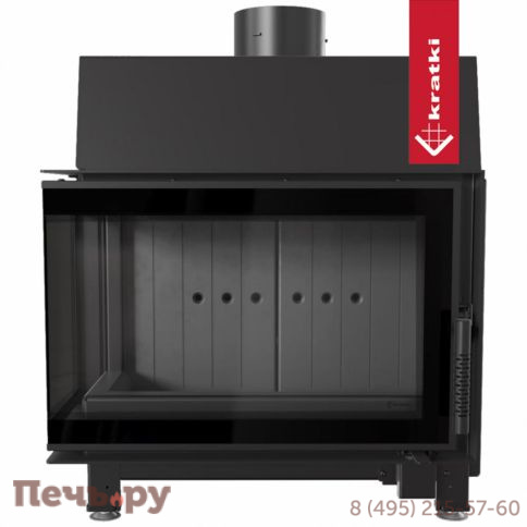 Каминная топка Kratki Simple S/BS (угловое стекло) фото 13