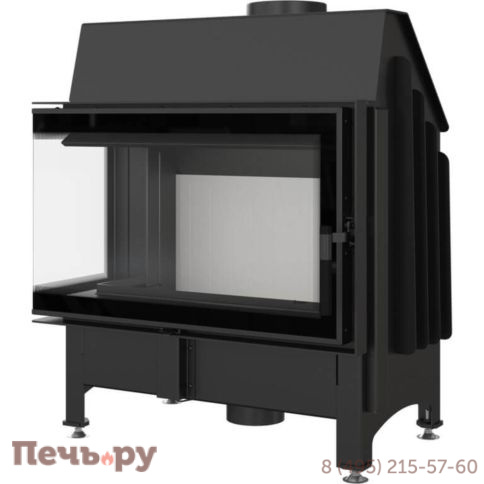 Каминная топка Kratki Zibi/L/BS/Deco, угловое стекло слева фото 3