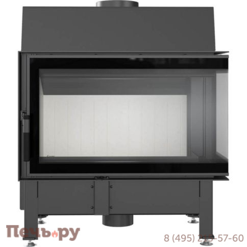 Каминная топка Kratki Zibi/P/BS/Deco (угловое  стекло справа) фото 3