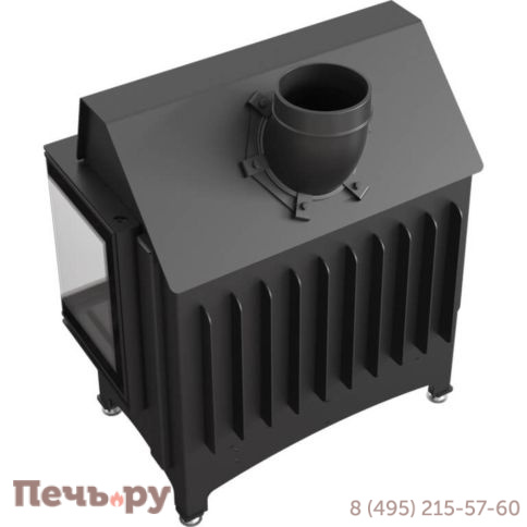 Каминная топка Kratki Zibi/P/BS/Deco (угловое  стекло справа) фото 5