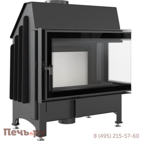 Каминная топка Kratki Zibi/P/BS/Deco (угловое  стекло справа) фото 6