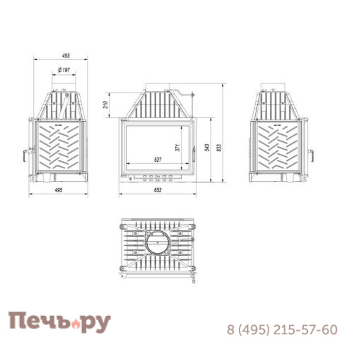 Каминная топка Kratki Zuzia/Eco фото 7