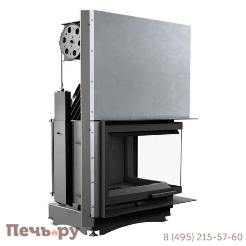 Каминная топка Kratki Zuzia/P/BS/G (угловое стекло справа,гильотина) фото 4