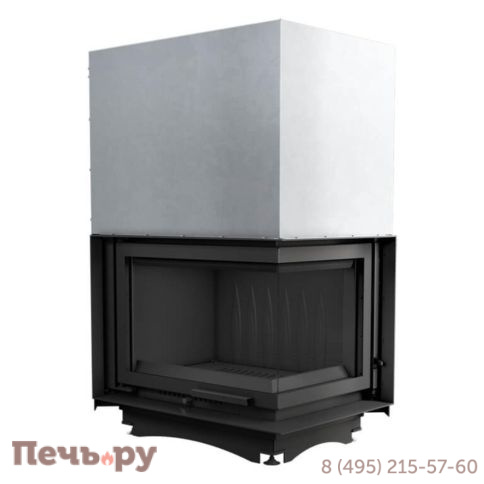 Каминная топка Kratki Zuzia/P/BS/G (угловое стекло справа,гильотина) фото 6