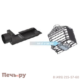 Каминная топка Liseo Castiron LCI 7 GF с подводом внешнего воздуха фото 3