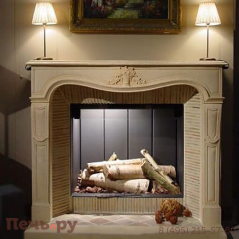 Каминная топка M-design Luna 850 V Gold+ (Луна 850 V Голд+) фото 3