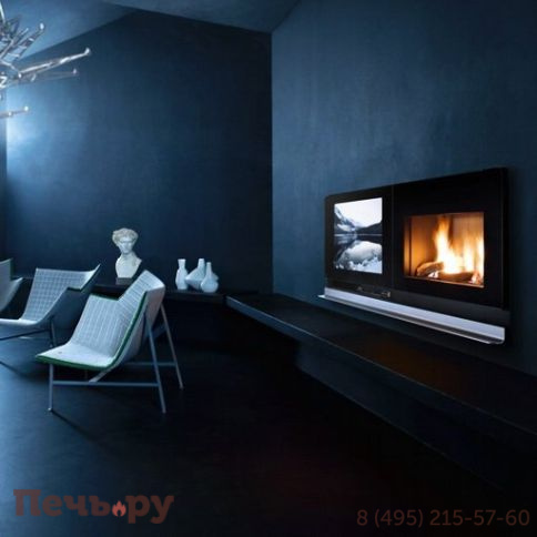 Каминная топка MCZ Scenario - VIVO 90 wood TV right side\left side фото 4