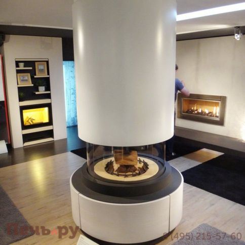 Каминная топка Piazzetta M360 цилиндрический кожух фото 3