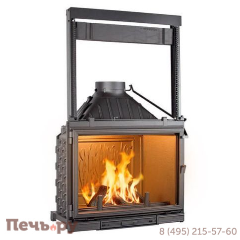 Каминная топка Seguin Super 8 с гильотиной, с двойной подачей воздуха фото
