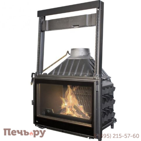 Каминная топка Seguin Visio 8 Black Line гильотина фото