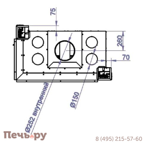 Каминная топка Stav CFL 1000 (левый) фото 7