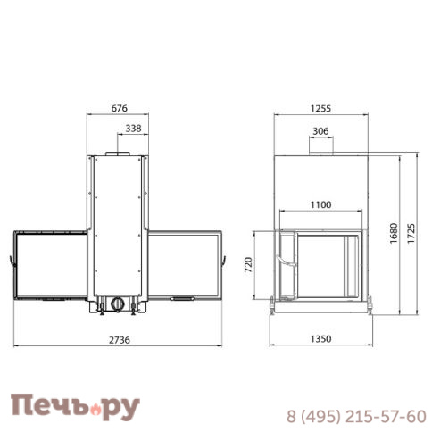 Каминная топка Stav DF 1100 фото 6