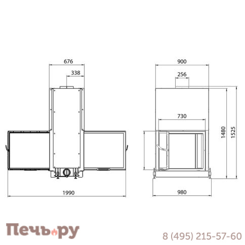 Каминная топка Stav DF 750 фото 5