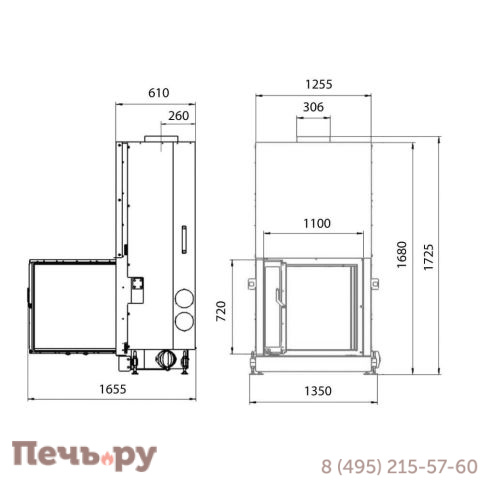 Каминная топка Stav F 1100 фото 7