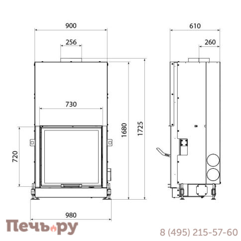 Каминная топка Stav FS 750 фото 7