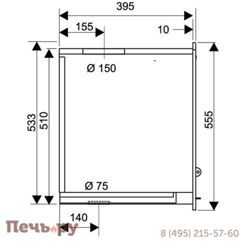 Каминная топка Supra Neo 55 G фото 4