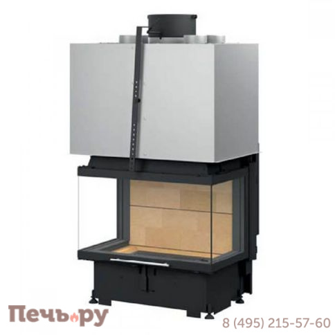 Каминная топка Totem 3 Faces 1000  Technika с опцией шиберной заслонки фото