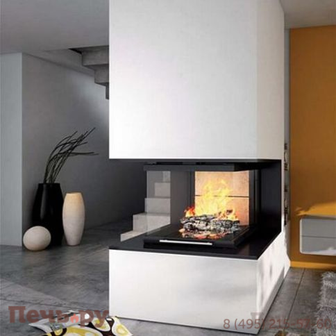 Каминная топка Totem 3 Faces 800 Technika с опцией шиберной заслонки фото 5