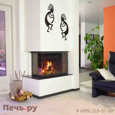 Каминная топка Totem Lateral 800 TECHNIKA с опцией шиберной заслонки фото 6