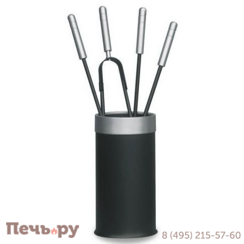 Каминный набор Comex 50.560A nero/allum. 4 Acc. H.60 фото
