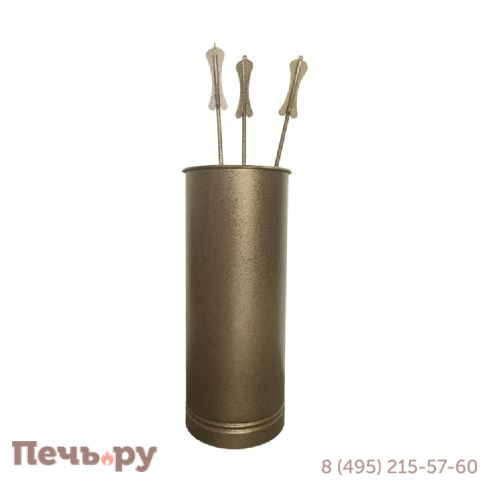Каминный набор Вулкан VKN011-ABR, античная бронза фото