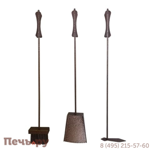 Каминный набор Вулкан VKN011-ACP, античная медь фото 2