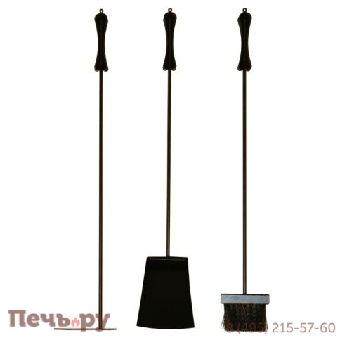 Каминный набор Вулкан VKN011-R9005, черный фото 2