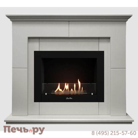 Каминный портал Lux Fire МДФ Пьер 1100 с биокамином Фаер Бокс 2-25.5 фото