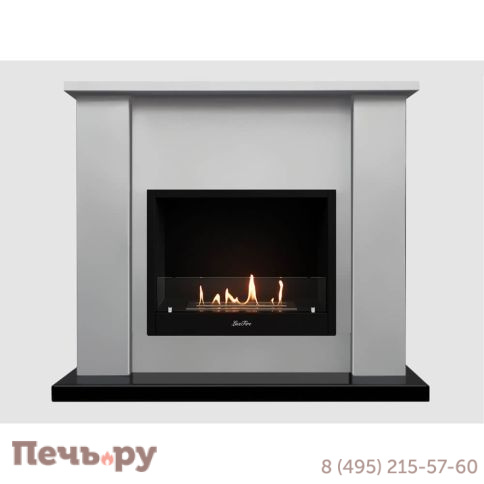 Каминный портал Lux Fire МДФ Рондо 1000 с биокамином Фаер Бокс 1-25.5 фото