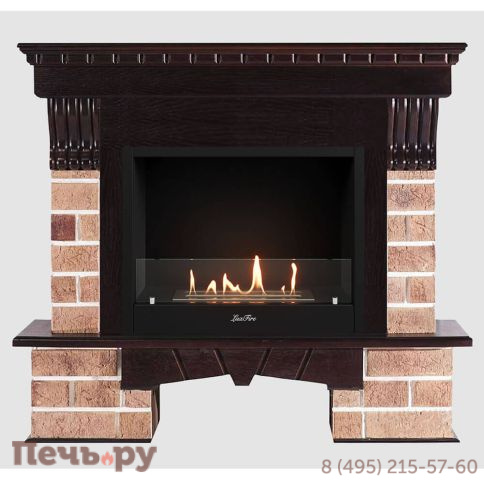Каминный портал Lux Fire МДФ RS 1210-30 с биокамином Фаер Бокс 1-30 фото