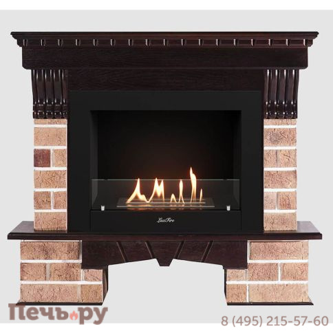 Каминный портал Lux Fire МДФ RS 1210 с биокамином Фаер Бокс 2-25.5 фото