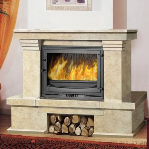 Каминный портал Promet Day (Crema Nova полированный) фото