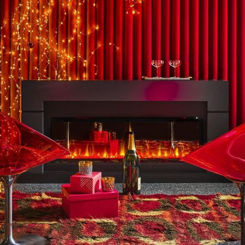 Каминокомплект Dimplex Optiflame Lindos (линейный)  с очагом Ignite XLF50 фото