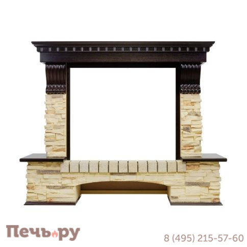 Каминокомплект Dimplex Pierre Luxe Темный дуб / Сланец с очагом Symphony 26'' DF2608-INT фото 2