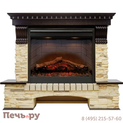 Каминокомплект Dimplex Pierre Luxe Темный дуб / Сланец с очагом Symphony 26'' DF2608-INT фото