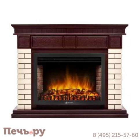 Каминокомплект  Electrolux Firelight Bricks 30 камень бежевый с очагом EFP/P-3020LS фото